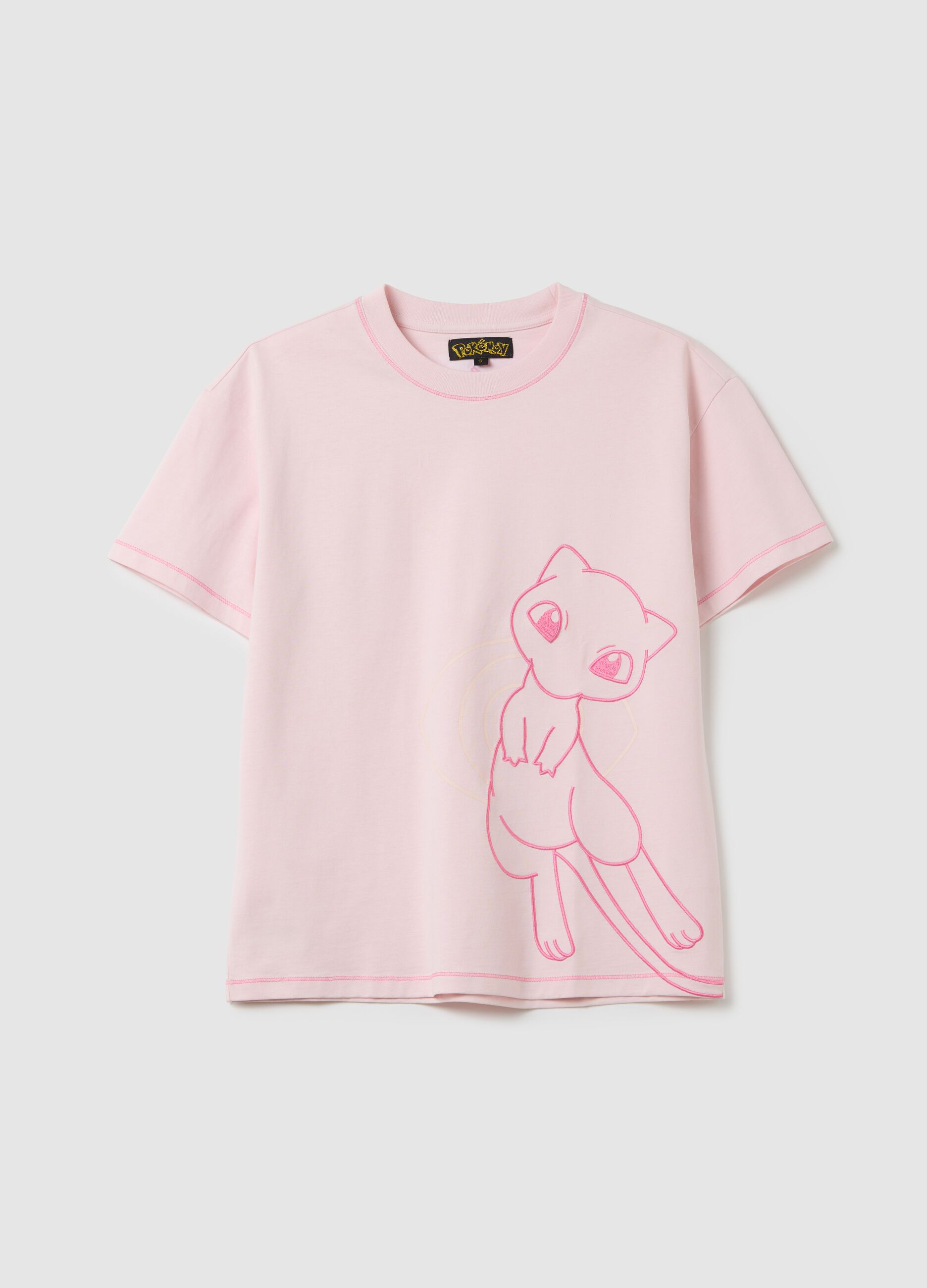 T-shirt da donna in puro cotone rosa