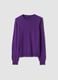 Maglia viola in pura lana a girocollo_0