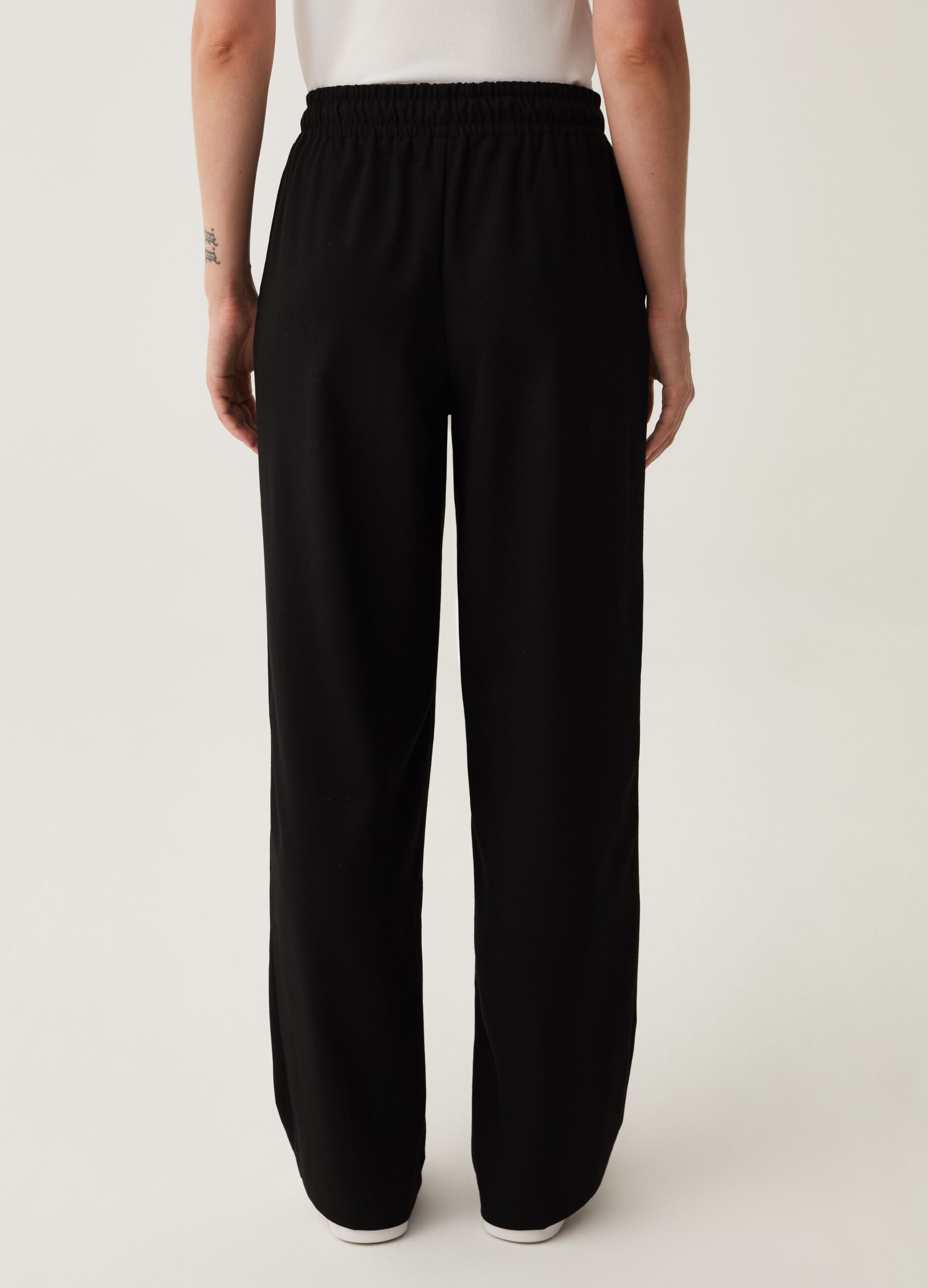 Joggers stretch con coulisse_2