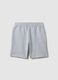 Grey Stretch Cotton Regular Fit Bermuda Shorts_4