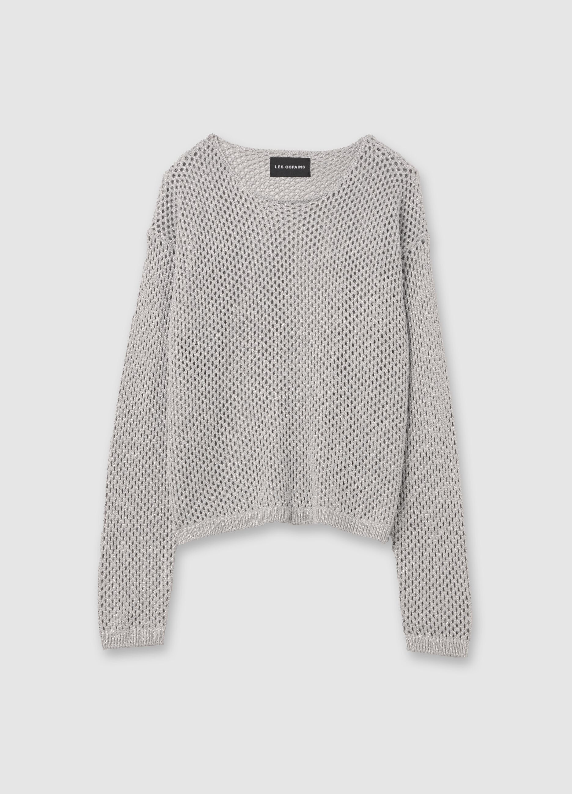 Mesh top in lurex