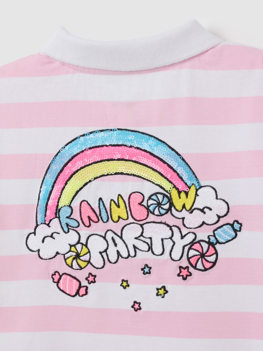 Girls' cropped pure cotton multicolour t-shirt_3