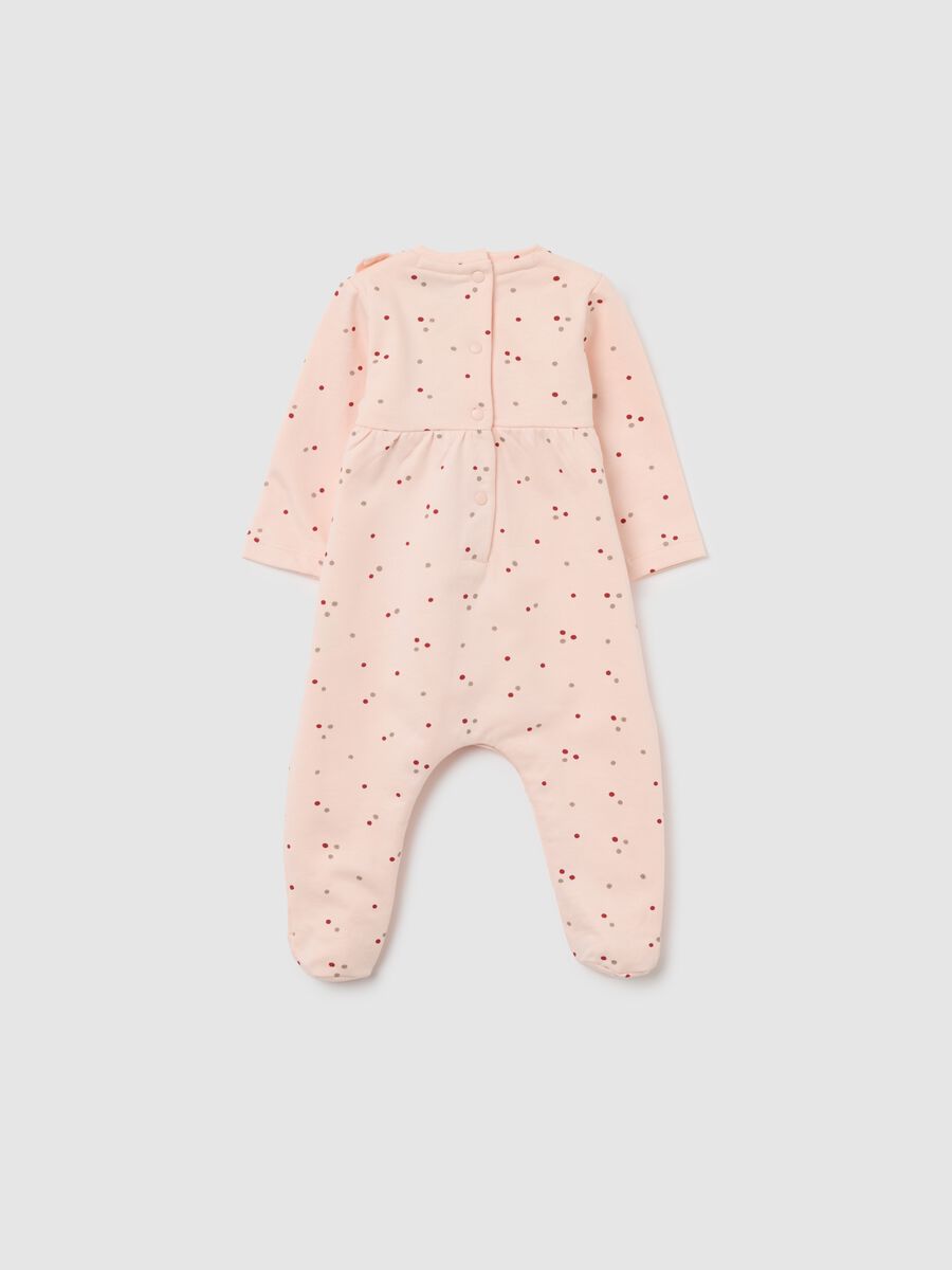 Tutina da neonata in puro cotone multicolor con bottoni_1