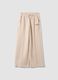 Beige cotton-blend straight-fit joggers_3