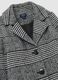 Girls' grey checked regular fit coat_2