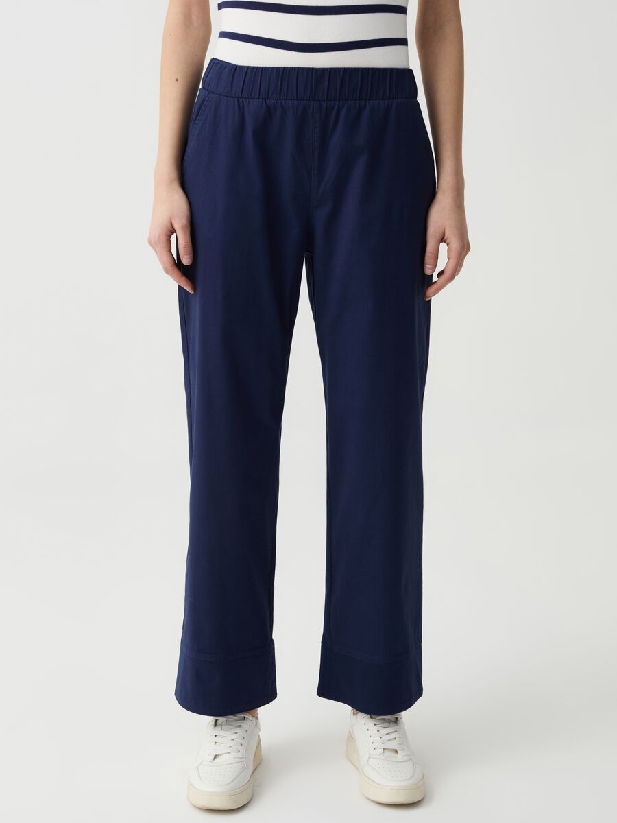 Pantalone cropped wide leg_1