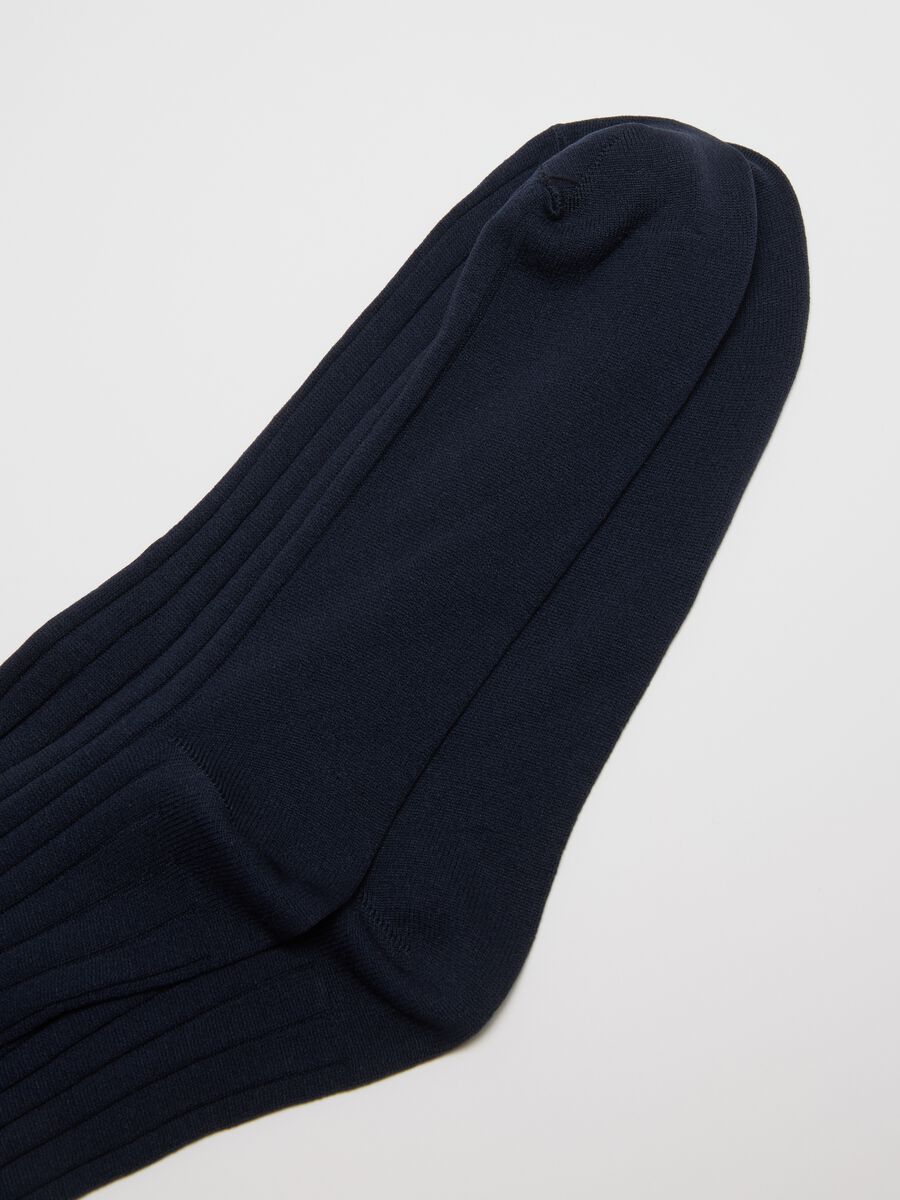 Two-pack blue long socks_1