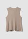 Beige viscose-blend gilet with jewel buttons_2