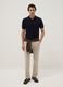 Pantaloni chino in cotone elasticizzato beige slim fit_0