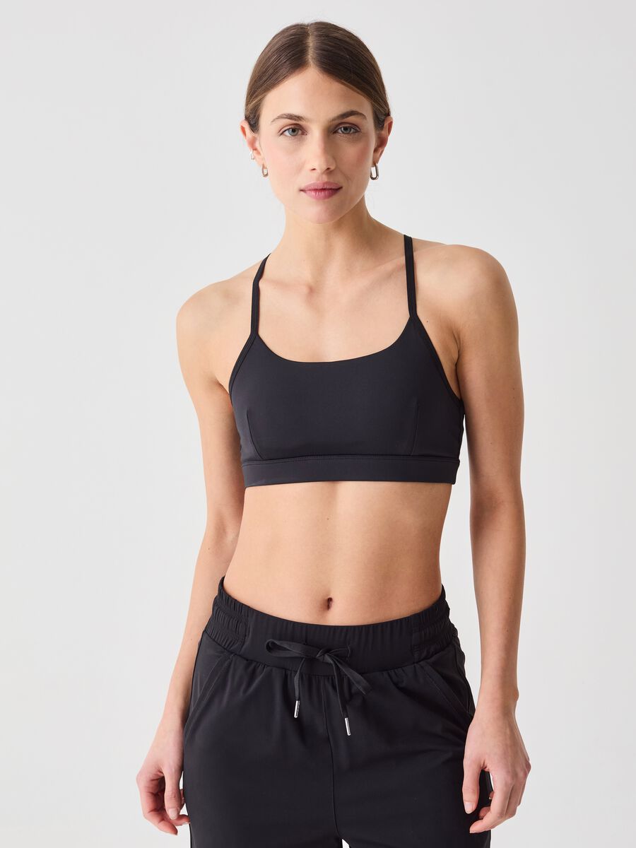 ALTAVIA STUDIO sports bra with crossover shoulder straps_1