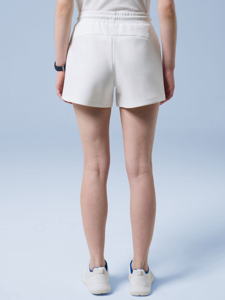Shorts sportivi ALTAVIA SAILING bianchi in cotone elasticizzato_2