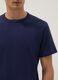 Blue short sleeve pure cotton t-shirt regular fit_3