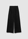 Black Regular Fit Ribbed Trousers_4