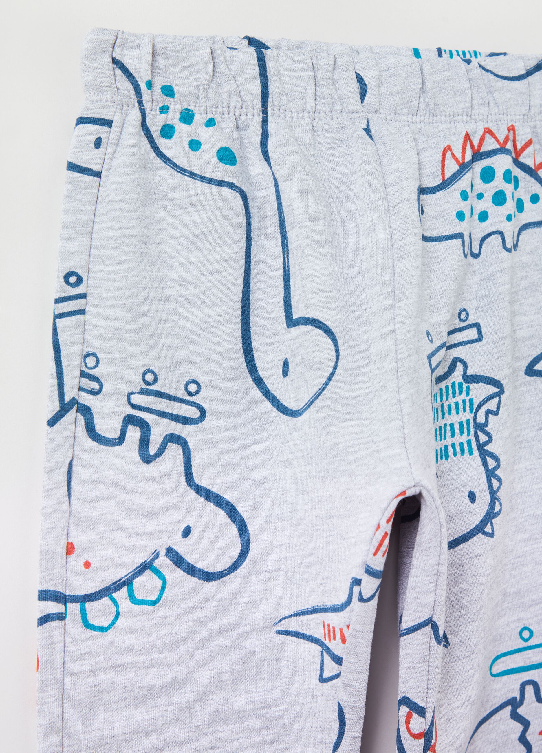 Joggers in felpa con stampa _2