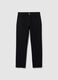 Black Regular Fit Pure Cotton Trousers_4
