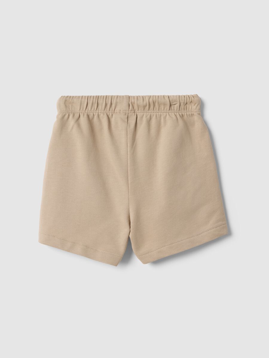 Shorts in puro cotone grigio da bimbo regular fit_1