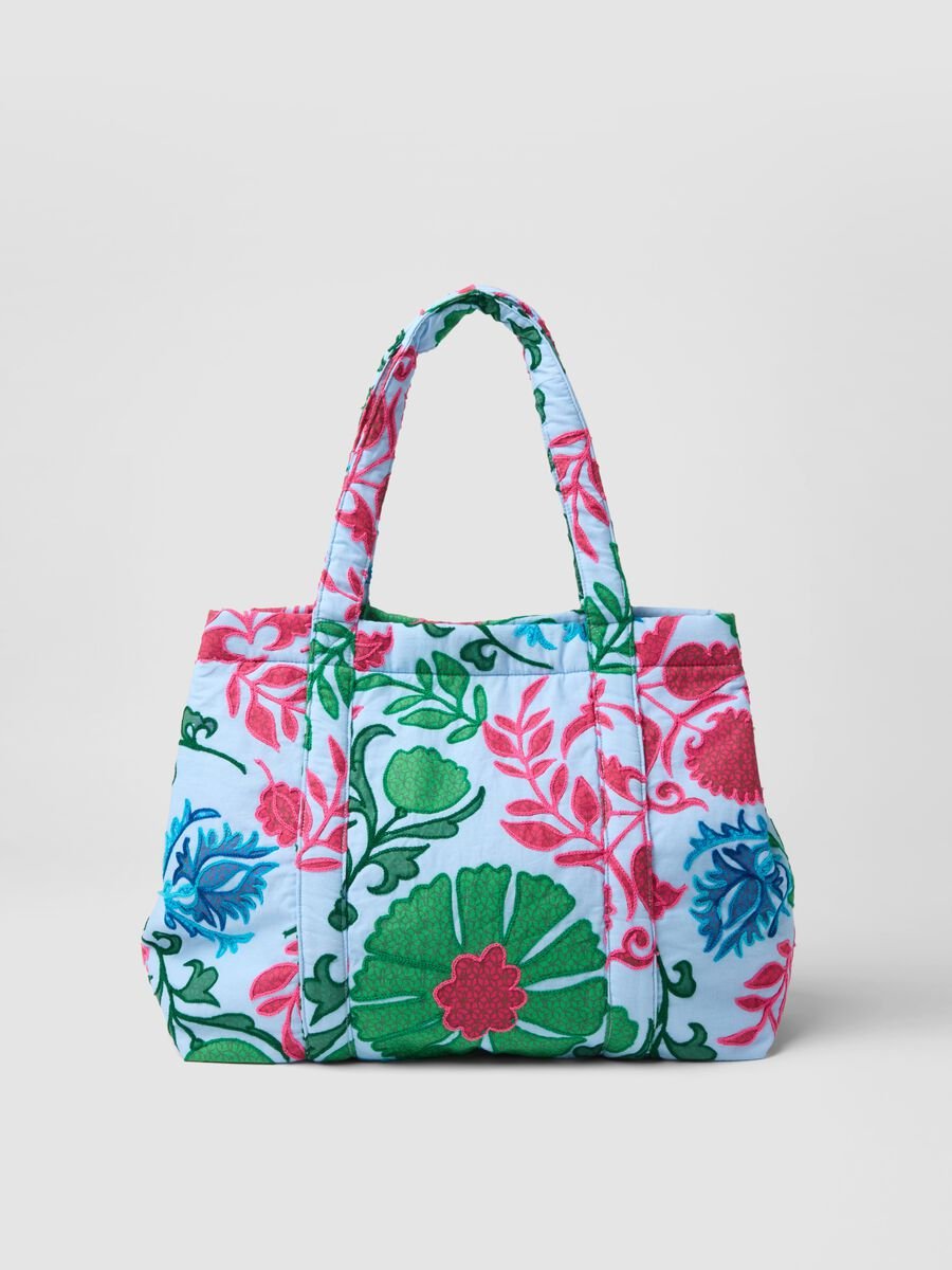 Multicolour pure cotton beach bag_2