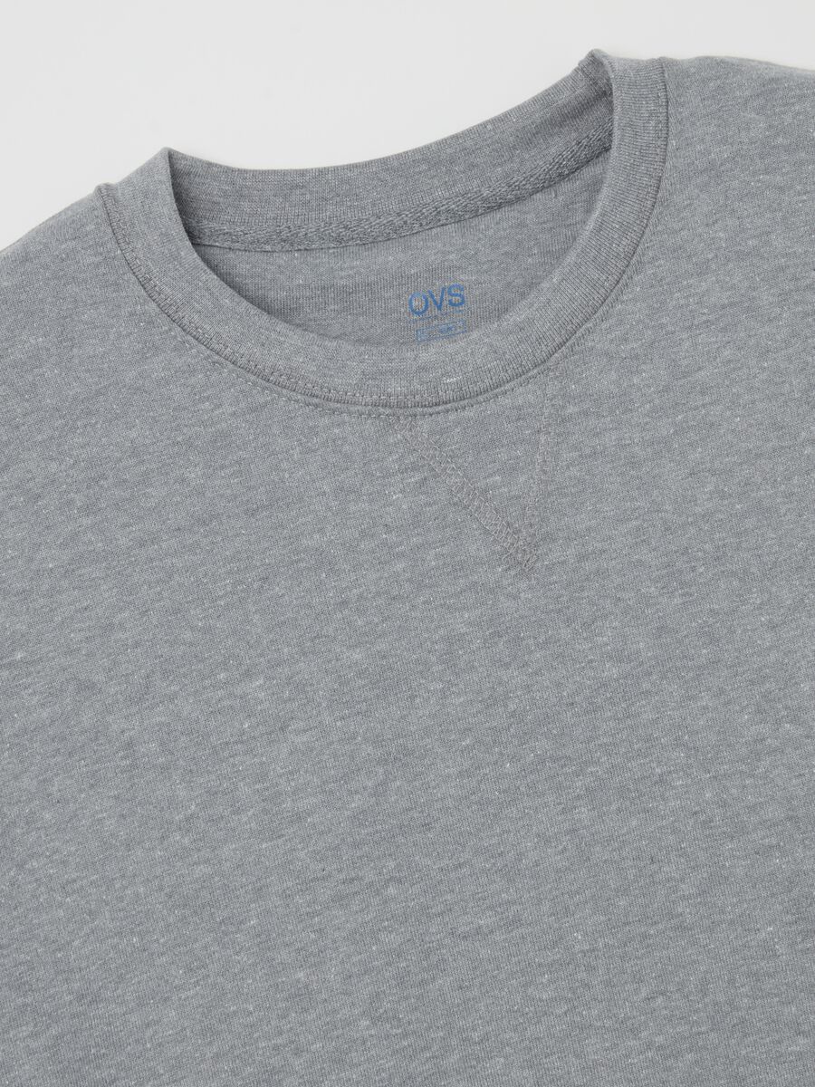 Oversized sweatshirt with round neck_5