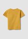 Yellow short-sleeved pure cotton T-shirt_1