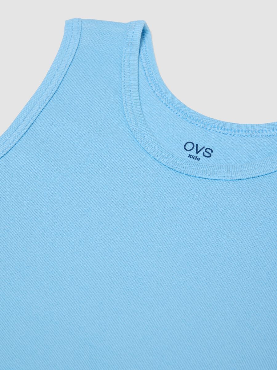 Bipack di canotte multicolor in puro cotone organico per ragazzo regular fit_3