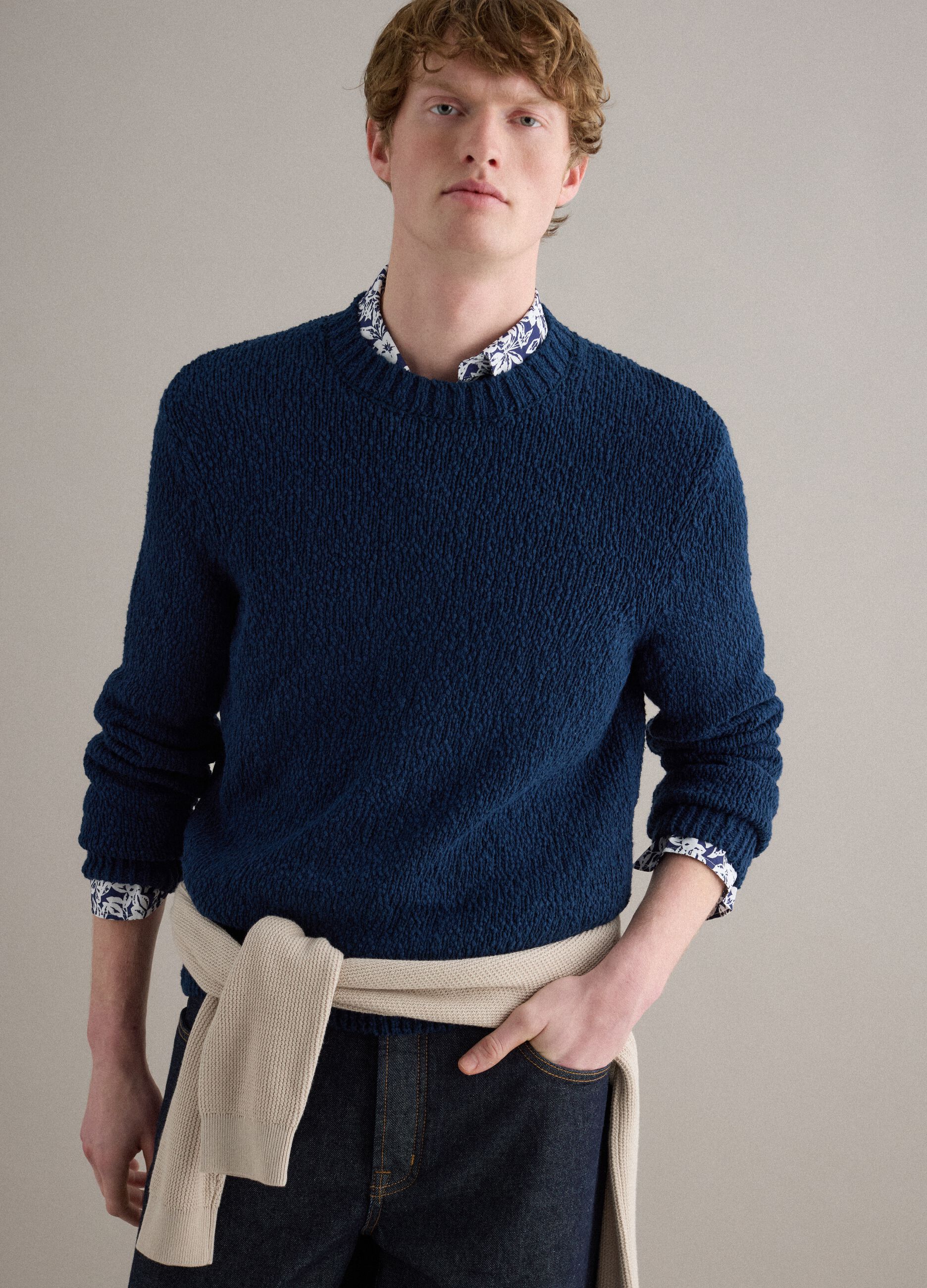 IClosam Maglione Uomo Quadri Scollo Rotondo: Classico Invernale In Viscosa E Poliestere, Ideale Per Un Look Smart-Casual