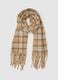 Multicolour Checked Scarf with Fringes_1