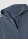 Children's blue cotton hoodie in regular fit_3