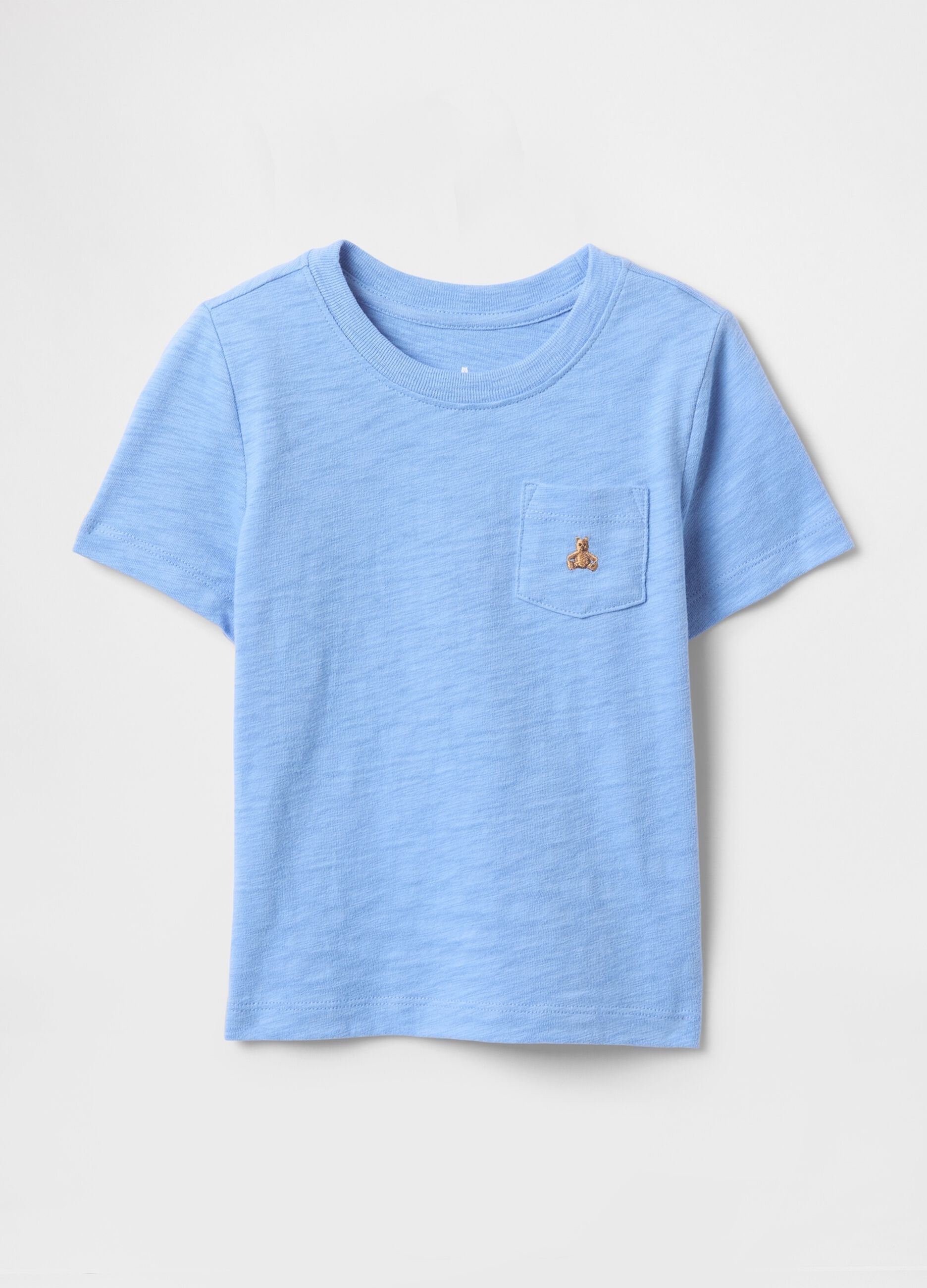 Blue short sleeve t-shirt with pocket