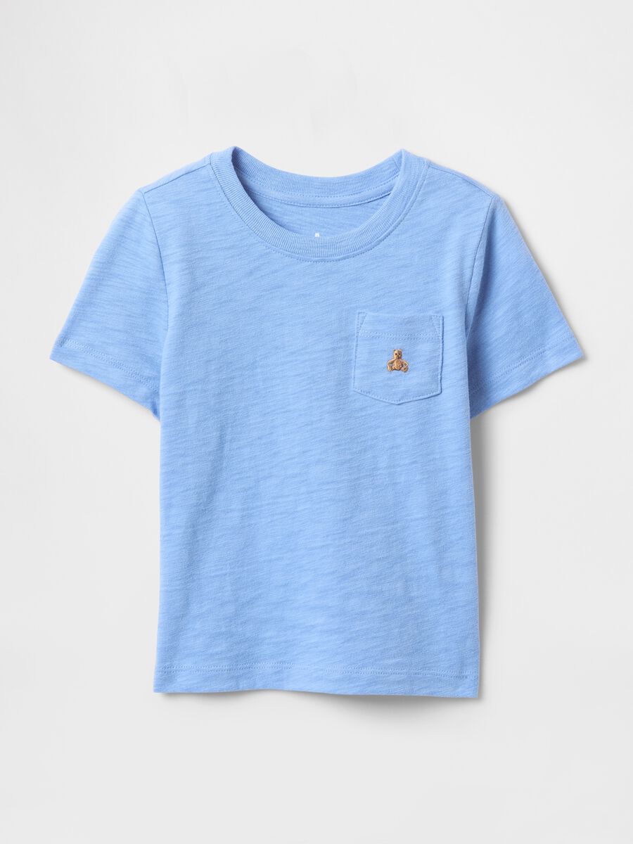 Blue short sleeve t-shirt with pocket_0