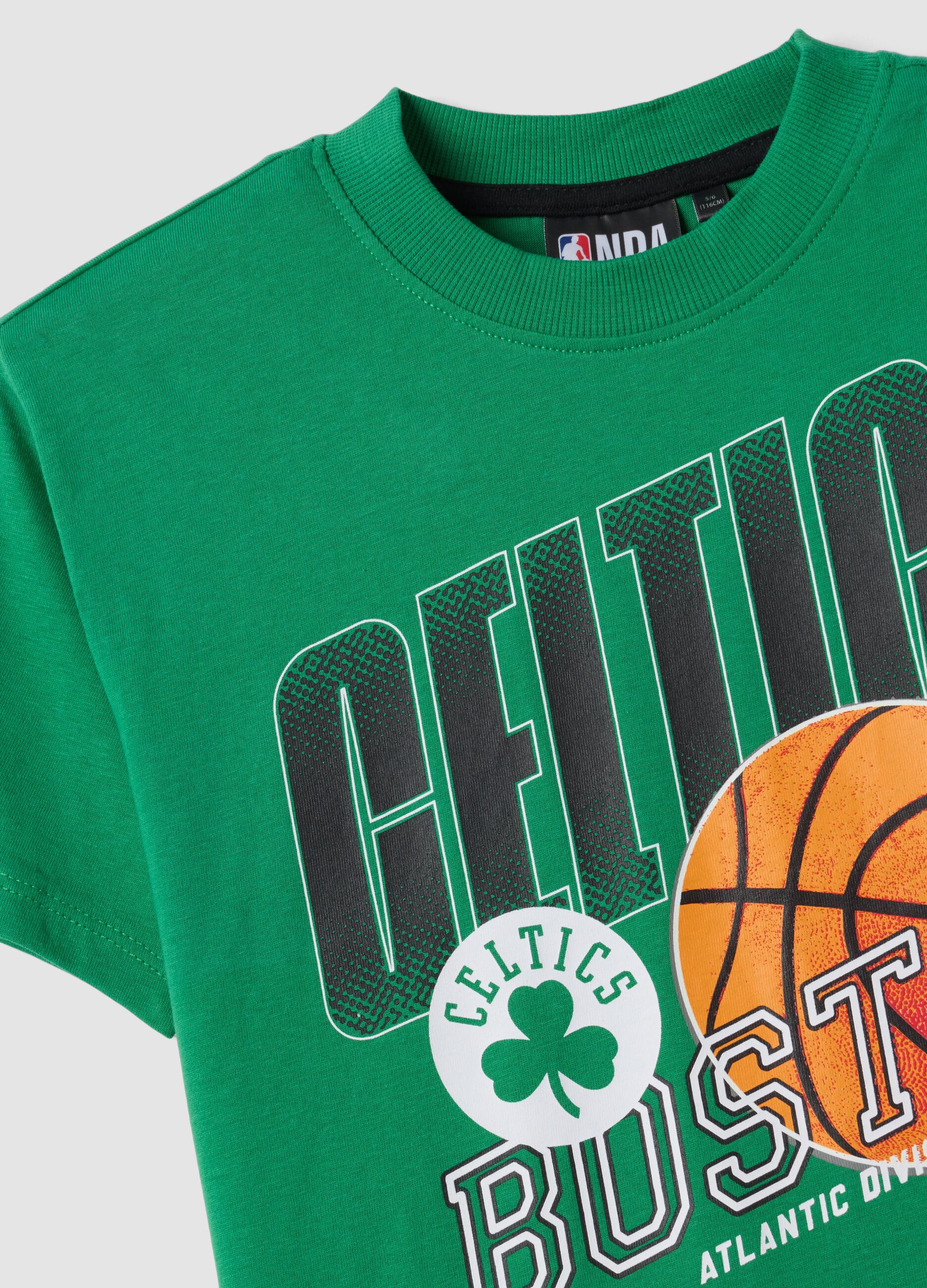 Green pure cotton short-sleeve T-shirt