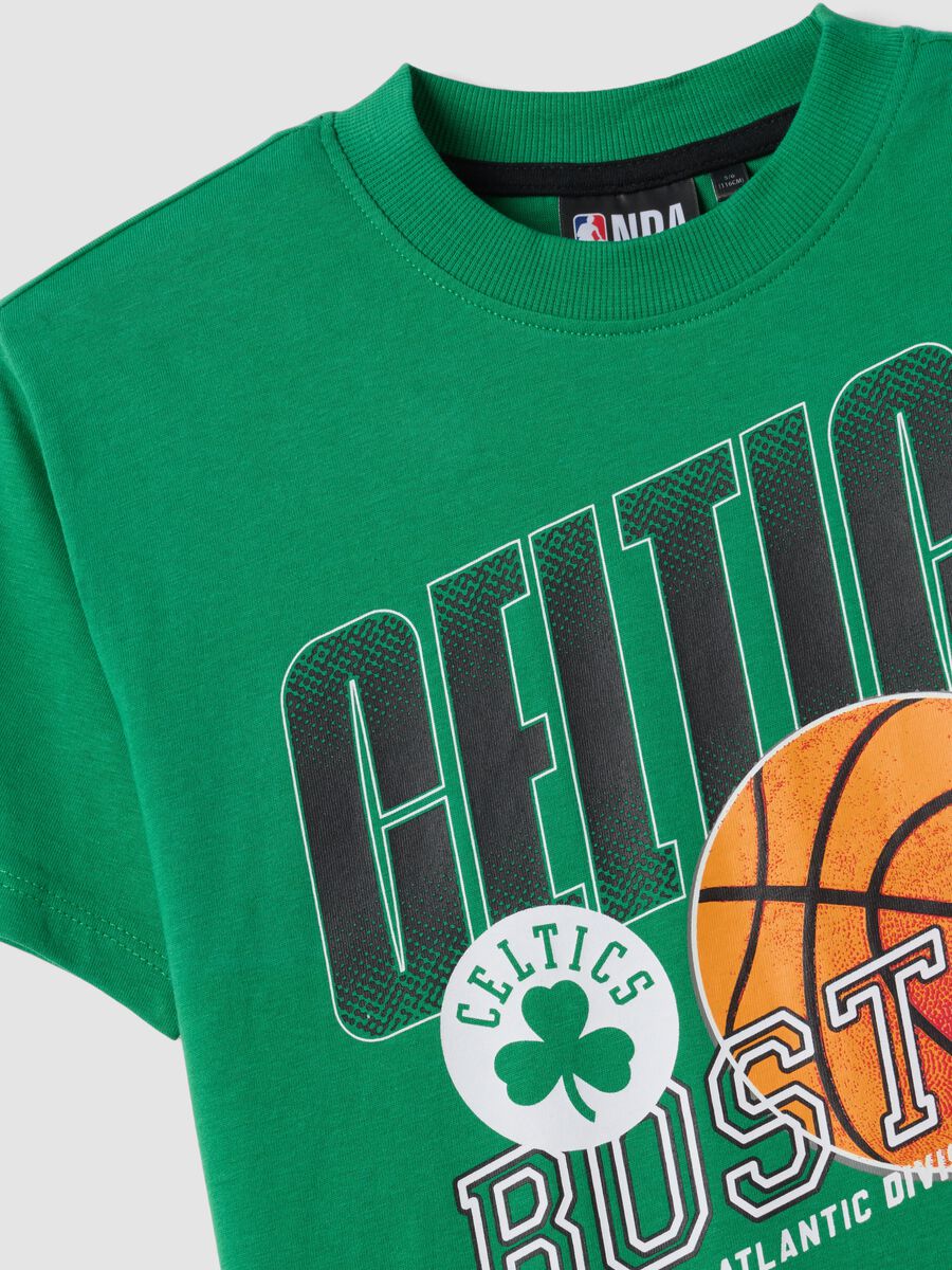 Green pure cotton short-sleeve T-shirt_2