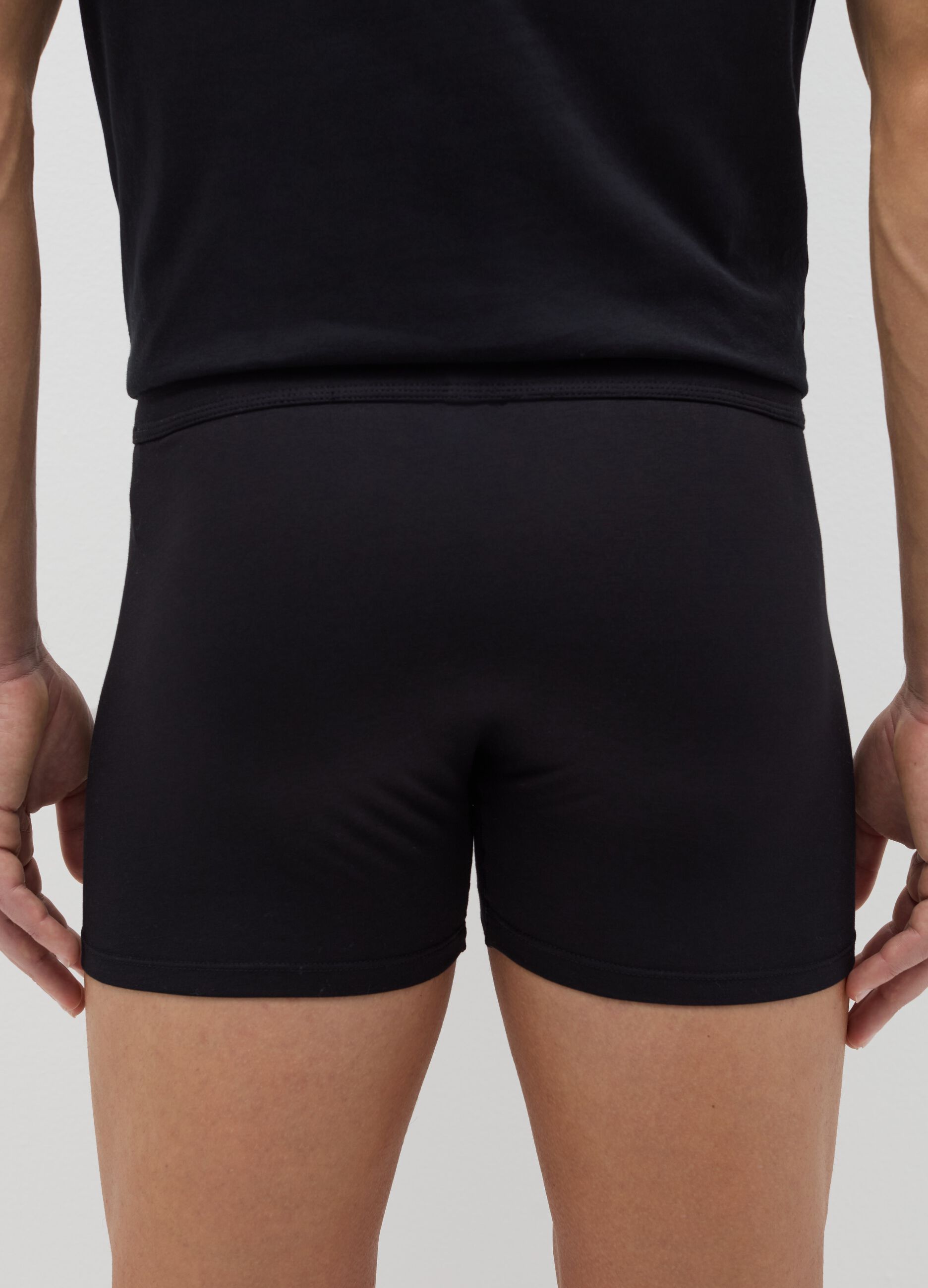 Two-pack midi boxer shorts in Supima cotton