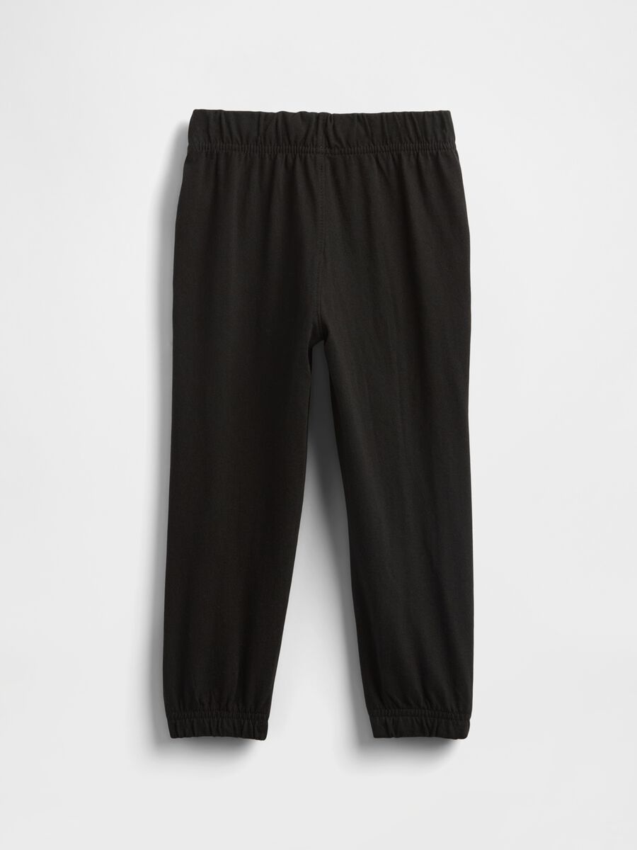 Black Cotton Trousers for Kids_1