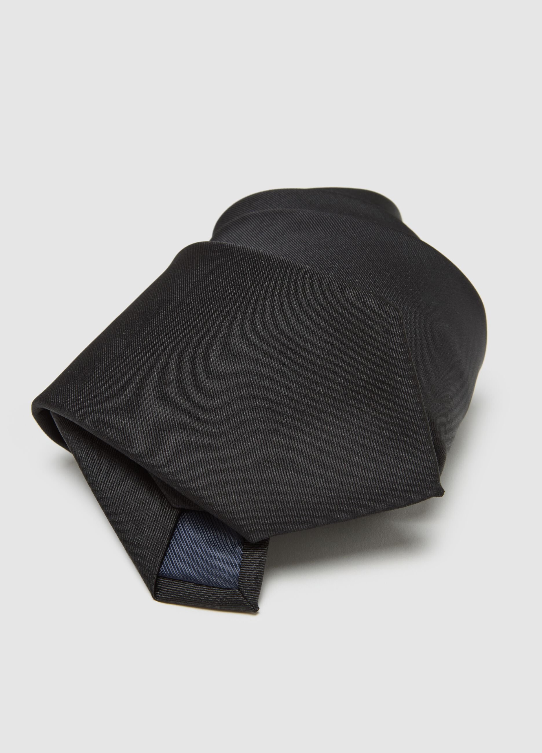 Black Polyester Tie