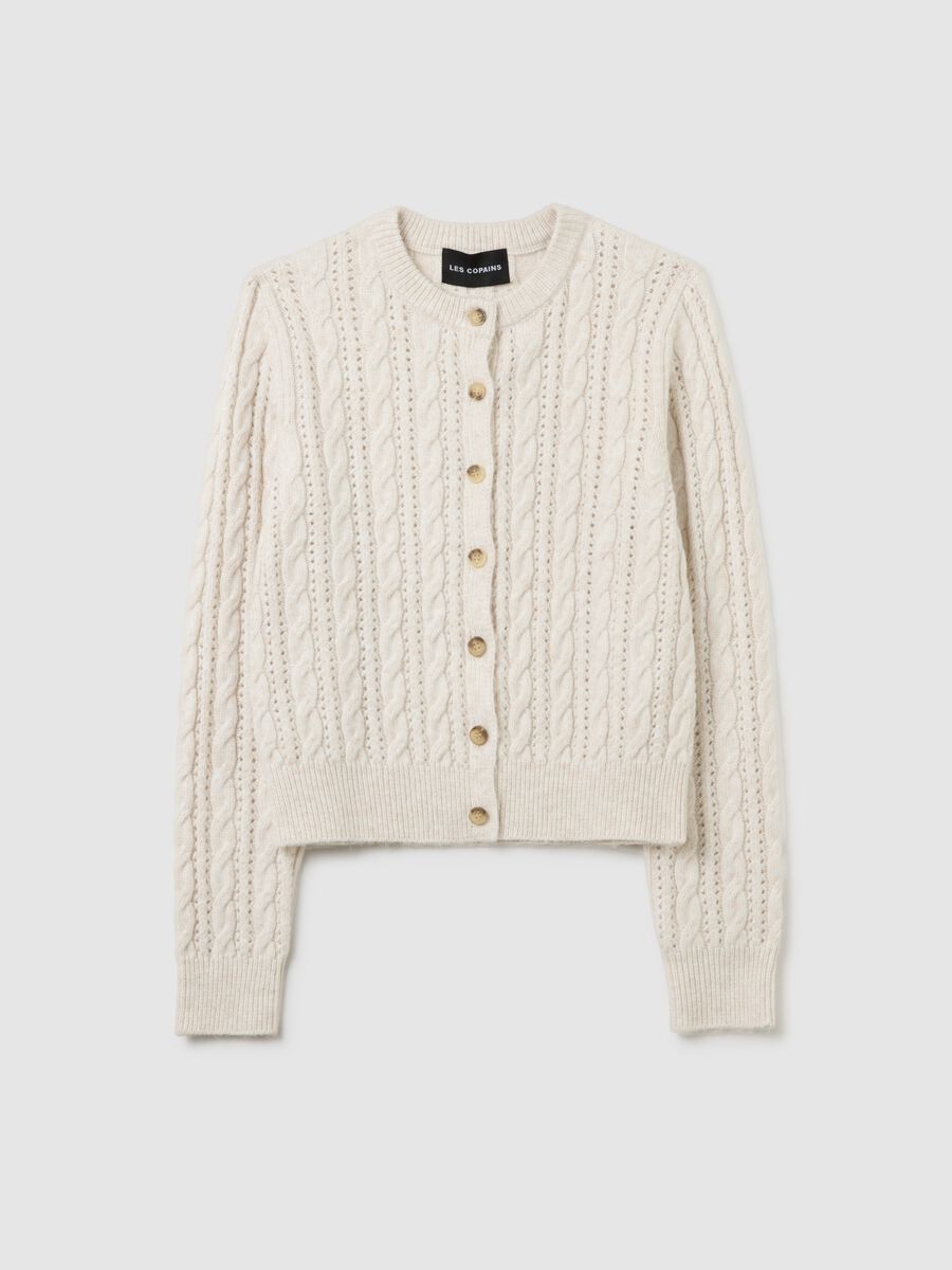 Beige Regular Fit Cardigan_4
