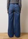 Straight-leg blue pure cotton jeans_2