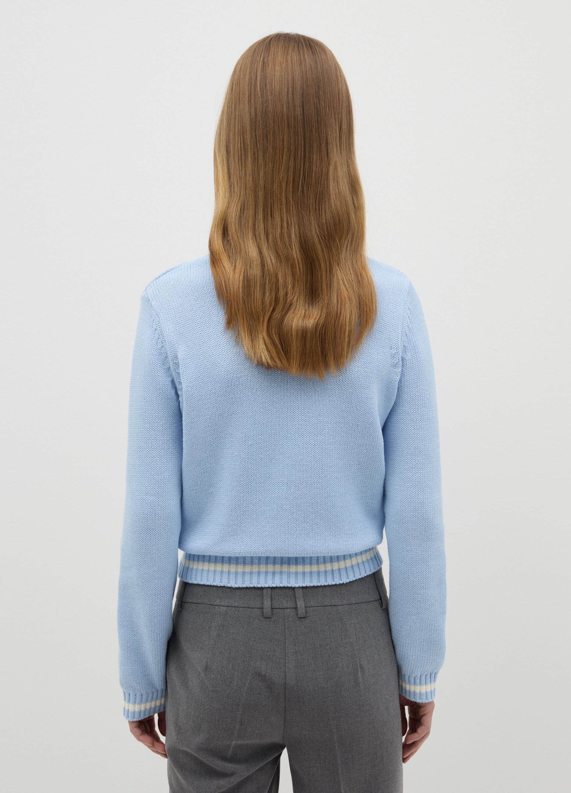 Jacquard pullover with star