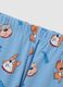 Blue children's pyjamas in pure cotton with print_3