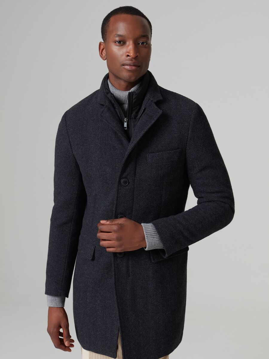 Cappotto corto imbottitura trapuntata sostenibile Sorona®_1