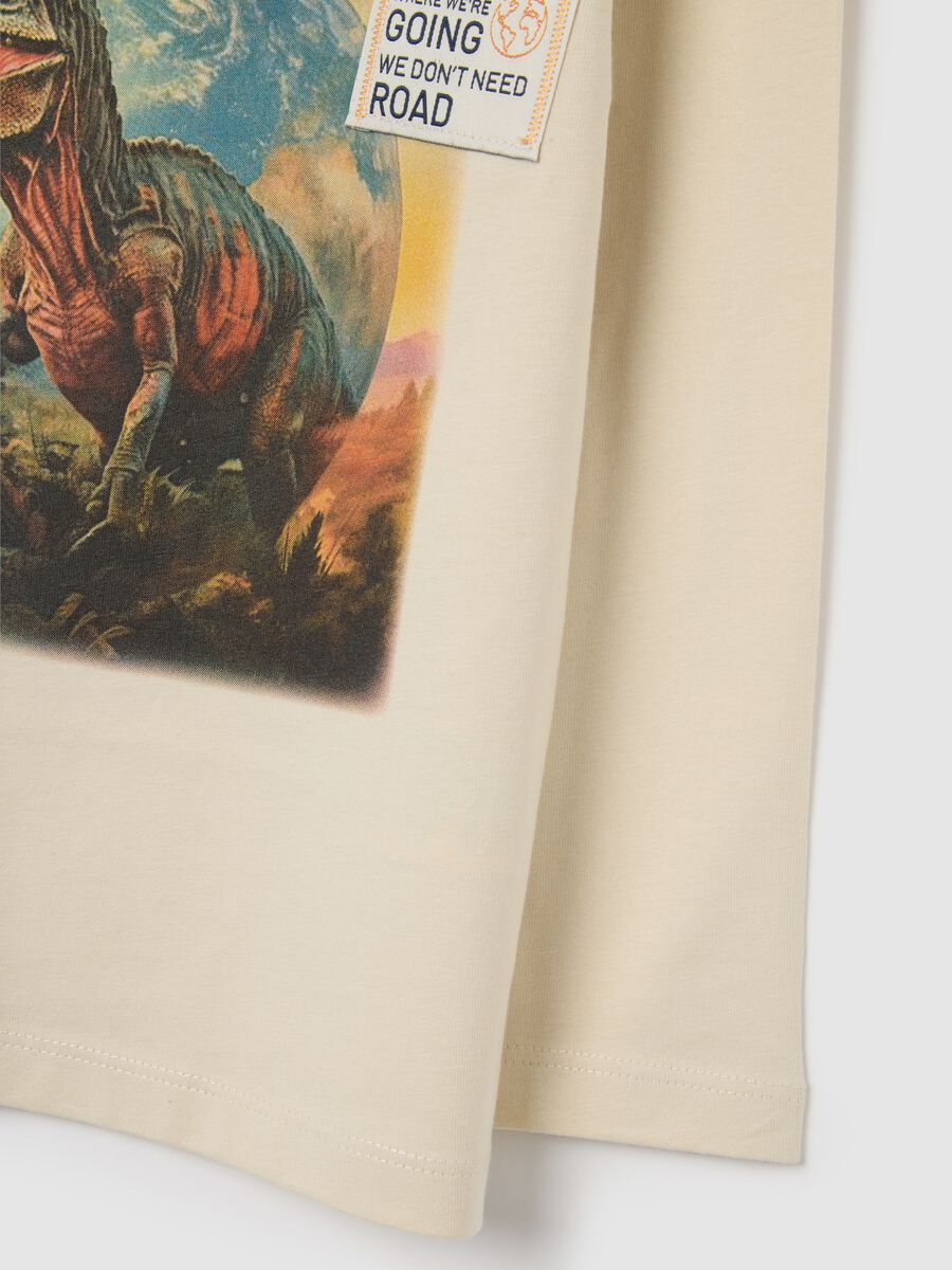 Long sleeve beige cotton t-shirt_3