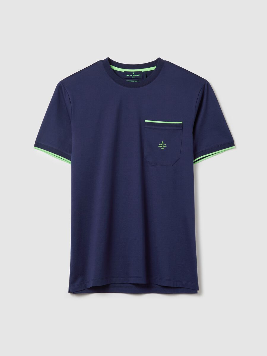 T-shirt with pocket and logo embroidery_4
