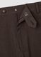 Brown Stretch Cotton Slim Fit Trousers_1