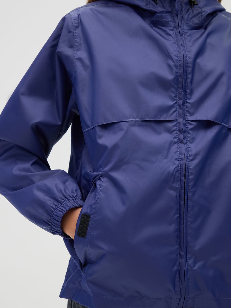 Blue girl's hooded jacket_2