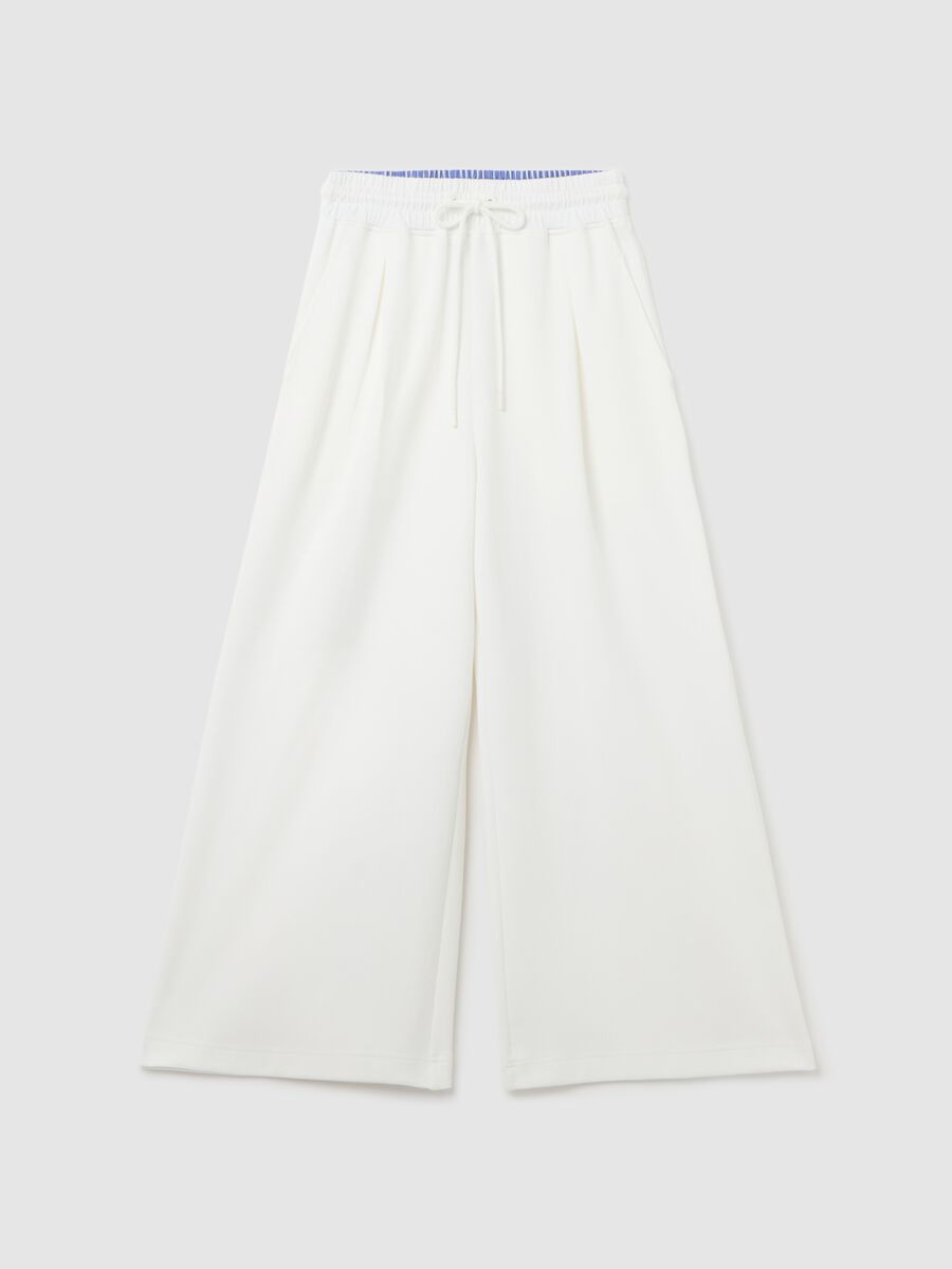 Wide-leg joggers with detail at the waist_4