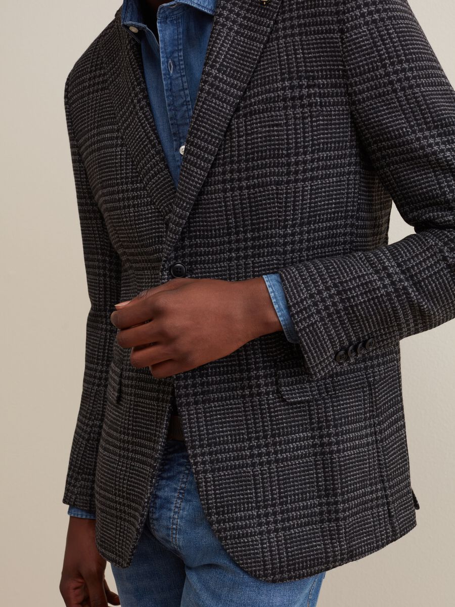 Blazer monopetto in principe di Galles_3