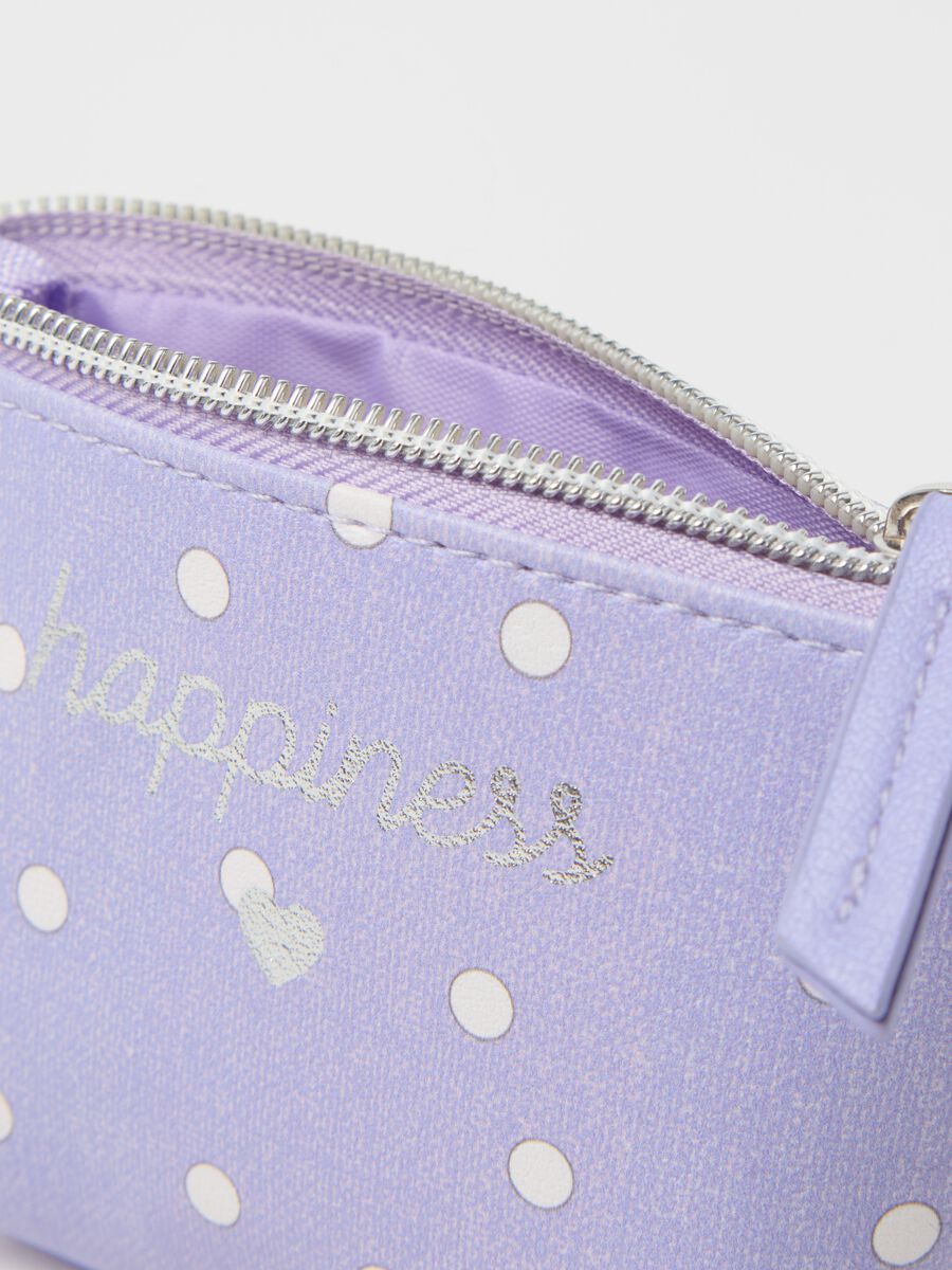 Coin purse with print and zip_2
