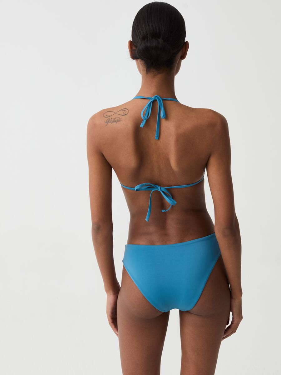 Triangle bikini top with micro sequins_2