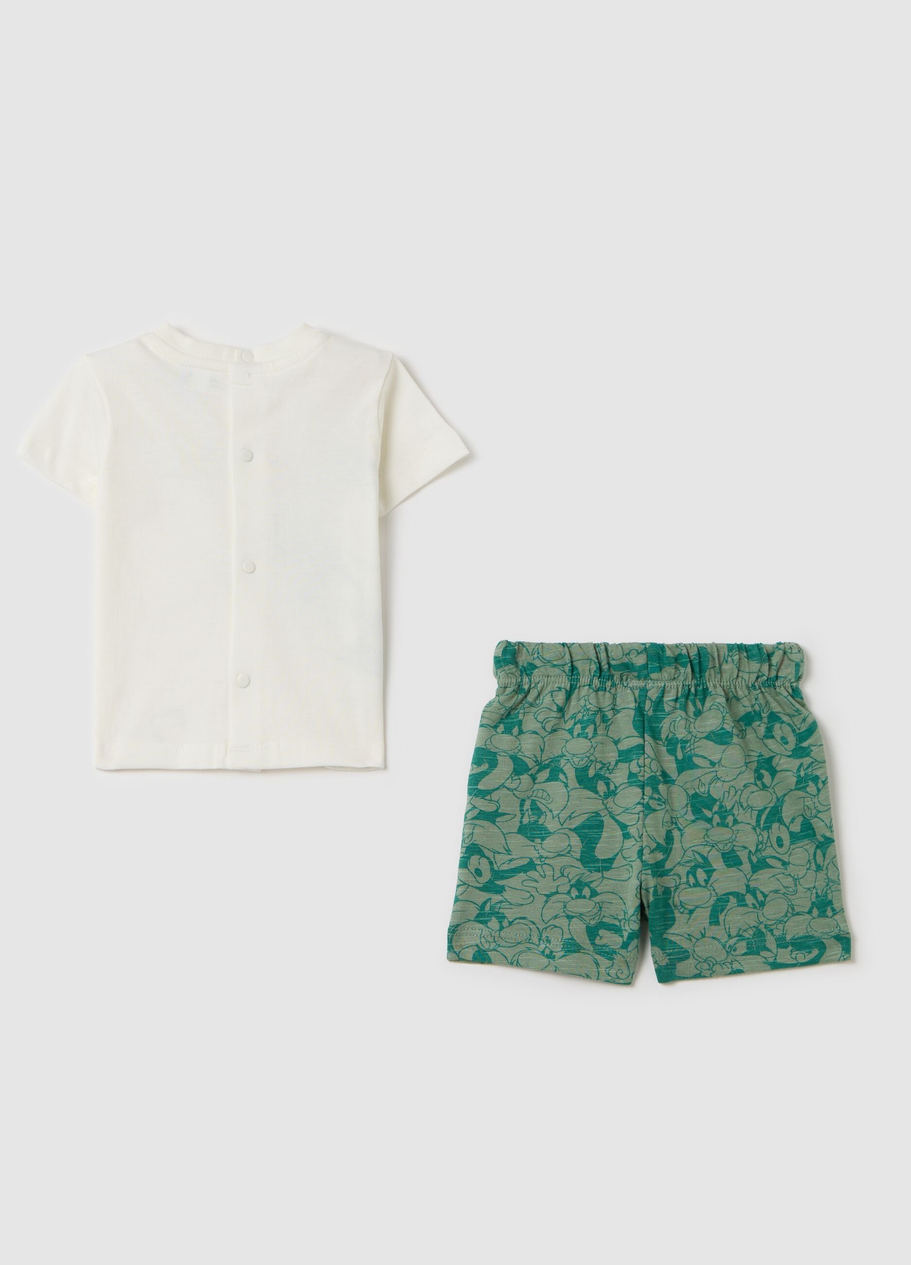 Organic cotton set with Sylvester the Cat print