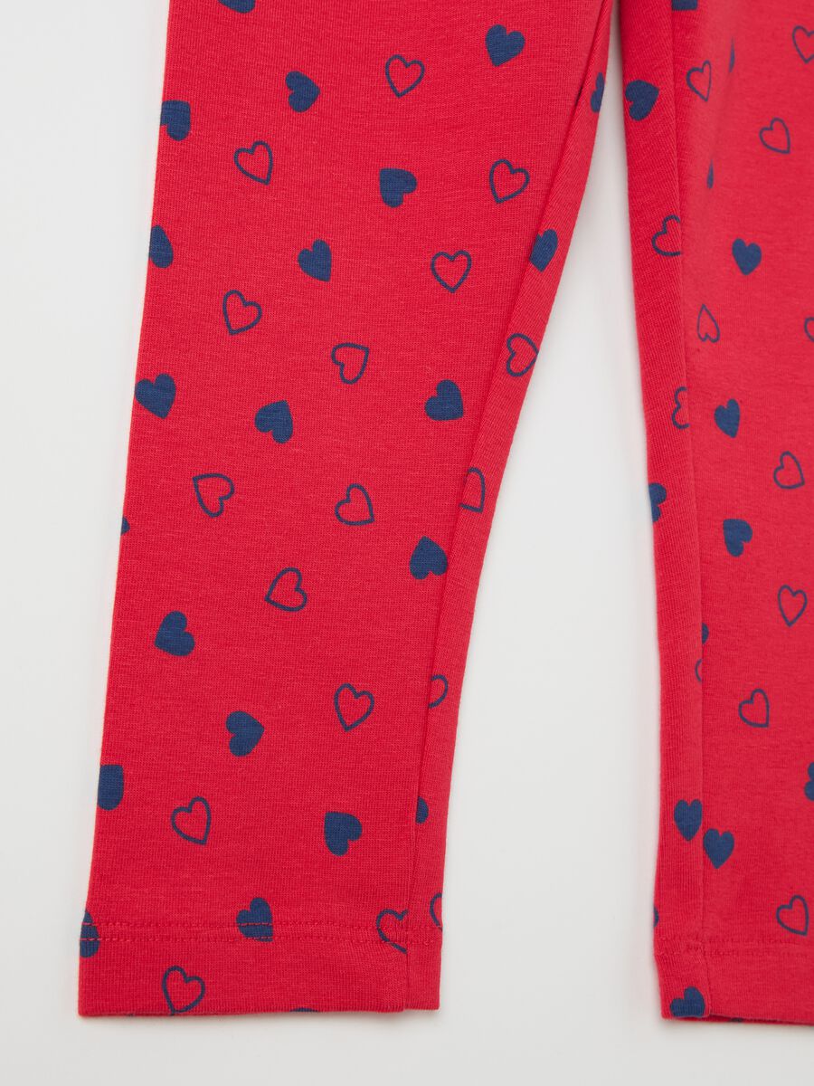 Printed stretch cotton leggings_3
