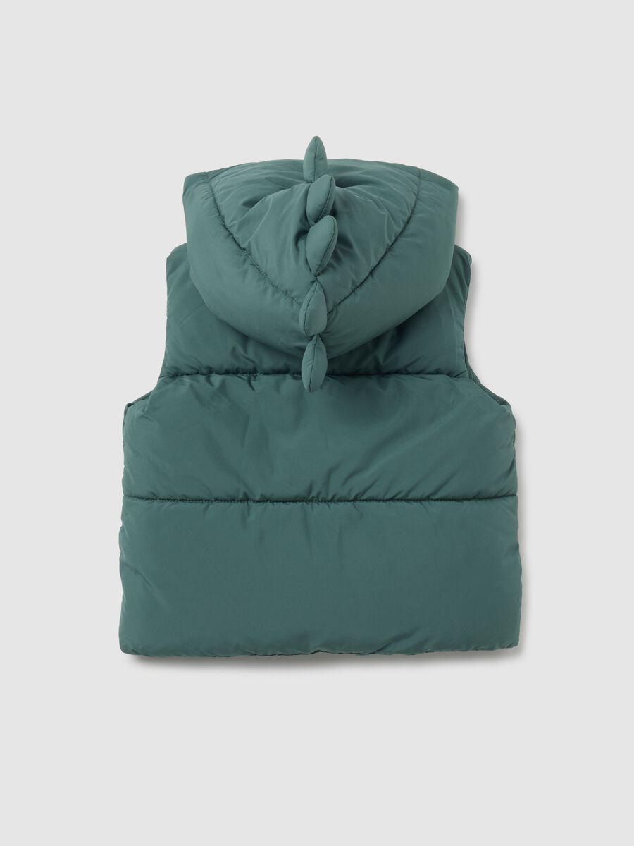 Regular fit green children's gilet_1